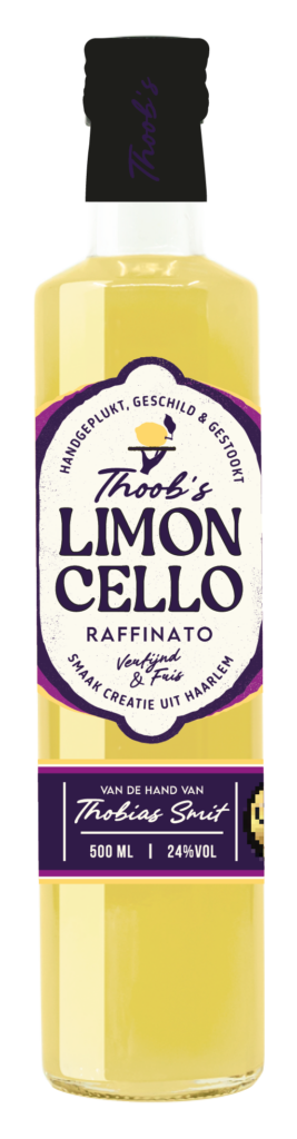 Limoncello fles - Italiaanse citroenliqueur in glazen fles met geel etiket, 70cl